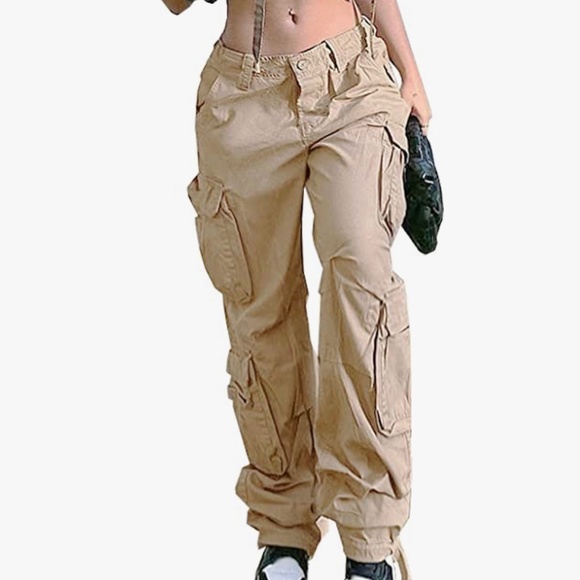 Pants - Camel cargo pants